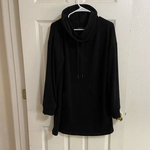 Extra long cowl neck pullover